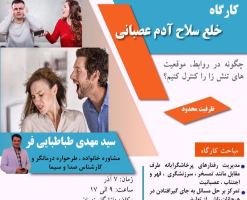 کارگاه روانشناسی خلع سلاح همسر عصبانی